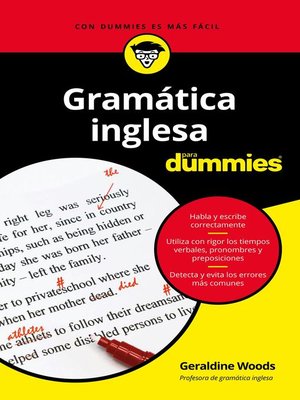 cover image of Gramática inglesa para dummies